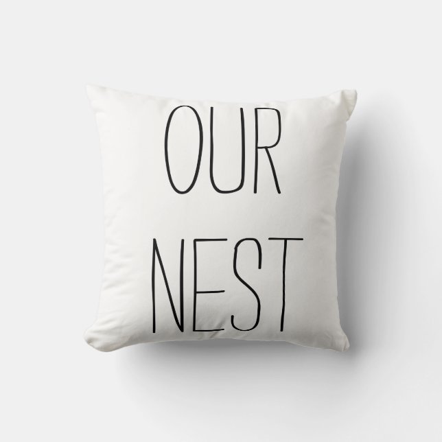 "Onze nestcel" Rae Dunn geïnspireerd door Pillow Kussen (Voorkant)