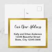 Onze nieuwe aankondiging van het Adres Gold en Whi Briefkaart (Voorkant / Achterkant)