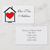 ONZE NIEUWE ADRES-VISITEKAARTJES VISITEKAARTJE (Voorkant / Achterkant)