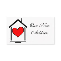 ONZE NIEUWE ADRES-VISITEKAARTJES