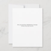 Onze nieuwe adresbewegende mededeling notitiekaartje (Achterkant)