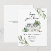 Onze nieuwe adresbewegende mededeling notitiekaartje (Voorkant / Achterkant)