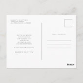 Onze nieuwe datum opslaan Eenvoudig aangepaste fot Briefkaart (Achterkant)