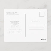 Onze nieuwe datum opslaan Eenvoudig aangepaste fot Briefkaart (Achterkant)