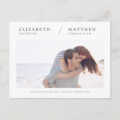 Onze nieuwe datum opslaan Eenvoudig aangepaste fot Briefkaart (Voorkant)