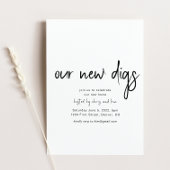 Onze nieuwe Digs Housewarming Party uitnodiging