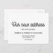 Onze nieuwe het doopvontbewegende aankondiging van briefkaart (Voorkant / Achterkant)