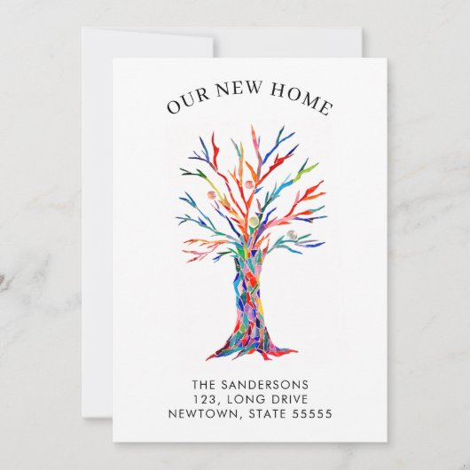 Onze nieuwe Home Botanical Moving Aankondiging (Voorkant)