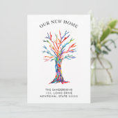 Onze nieuwe Home Botanical Moving Aankondiging (Staand voorkant)