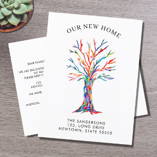 Onze nieuwe Home Botanical Moving Aankondigingskaart