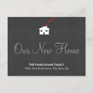 Onze nieuwe Home Change of Address Briefkaarten