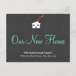 Onze nieuwe Home Change of Address Briefkaarten