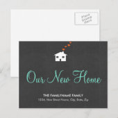 Onze nieuwe Home Change of Address Briefkaarten (Voorkant / Achterkant)