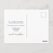 Onze nieuwe Home Money Plant Bewegende Aankondigin Briefkaart (Achterkant)