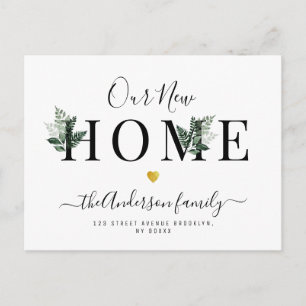 Onze nieuwe Home Moving aankondiging Briefkaart