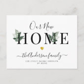 Onze nieuwe Home Moving aankondiging Briefkaart (Voorkant)