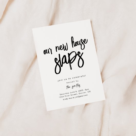 Onze nieuwe huisslaps kaart