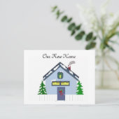 Onze nieuwe Kaart van het Adres van het Huis (Staand voorkant)