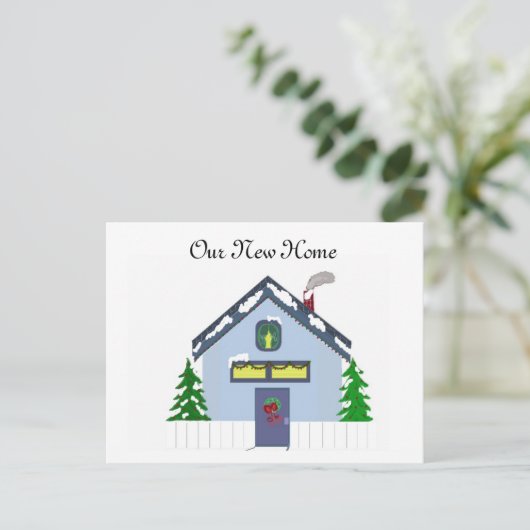 Onze nieuwe Kaart van het Adres van het Huis (Staand voorkant)