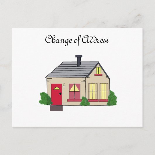 Onze nieuwe Kaart van het Adres van het Huis (Voorkant)