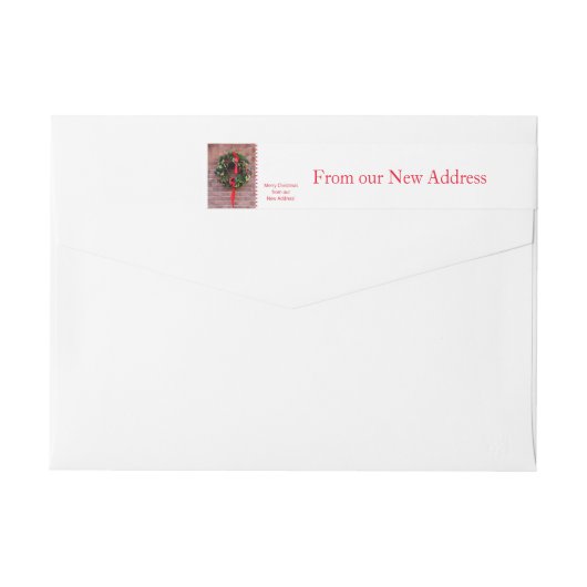 Onze nieuwe kerstkrans voor thuis (Achterkant)