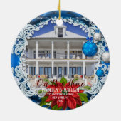 Onze nieuwe kerstversiering thuis | Nieuwe thuisca Keramisch Ornament (Achterkant)