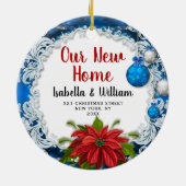 Onze nieuwe kerstversiering thuis | Nieuwe thuisca Keramisch Ornament (Achterkant)