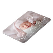 Onze Nieuwe Liefde Script Foto Geboorteaankondigin Magneet (Linkerzijde)