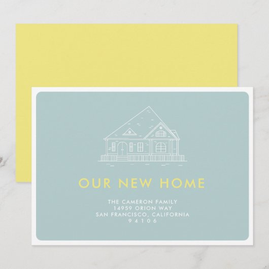 Onze nieuwe mededeling over thuisbeweging kaart (Voorkant / Achterkant)