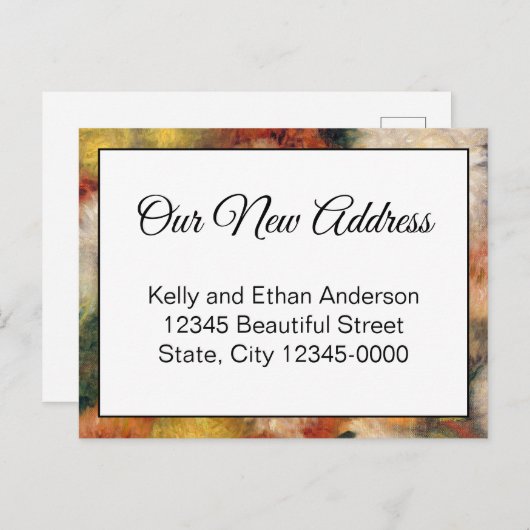 Onze nieuwe mededeling van de Movering van het Adr Briefkaart (Voorkant / Achterkant)