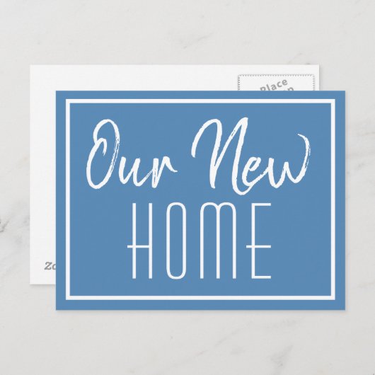 Onze nieuwe minimale wijziging van het adres voor aankondigingskaart (Voorkant / Achterkant)