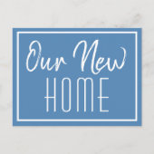 Onze nieuwe minimale wijziging van het adres voor aankondigingskaart (Voorkant)