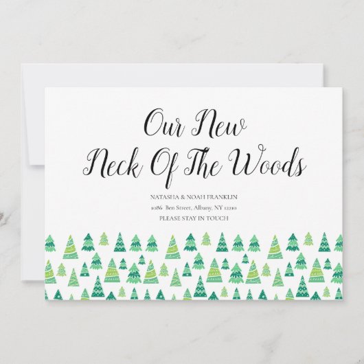 Onze nieuwe nek van de Bossen behandelt nieuw adre (Voorkant)