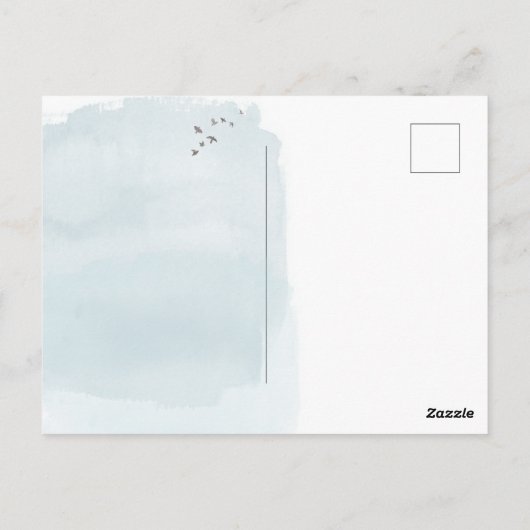 Onze nieuwe nek van de Bossen bergen Bewegen Briefkaart (Achterkant)