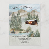 Onze nieuwe nek van de Bossen bergen Bewegen Briefkaart (Voorkant)