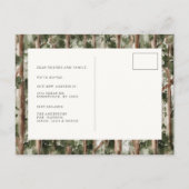 Onze nieuwe nek van de Bossen Bewegende Aankondigi Aankondigingskaart (Achterkant)