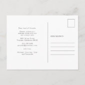 Onze nieuwe nek van de Bossen Bewegende Aankondigi Aankondigingskaart (Achterkant)