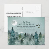 Onze nieuwe nek van de Bossen die bewegen Aankondigingskaart (Voorkant / Achterkant)