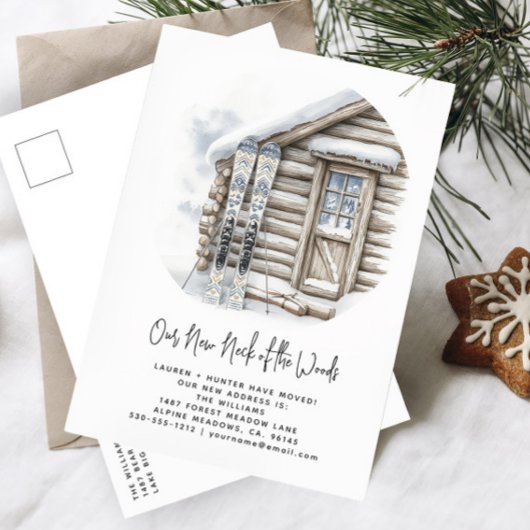 Onze nieuwe nek van de Bossen die we hebben verpla Aankondigingskaart