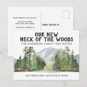 Onze nieuwe nek van de Bossen Forest Mountain Movi Aankondigingskaart (Voorkant / Achterkant)