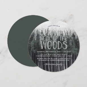 Onze nieuwe nek van de Bossen   Houseopwarming Kaart