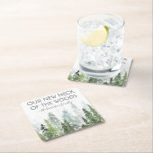 Onze nieuwe nek van de Bossen | Houseopwarming Kartonnen Onderzetters (Insitu)