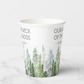 Onze nieuwe nek van de Bossen | Houseopwarming Papieren Bekers (Rechts)