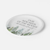 Onze nieuwe nek van de Bossen | Houseopwarming Papieren Bordje (Gekanteld)