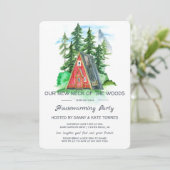 Onze nieuwe nek van de Bossen Housewarming Party Kaart (Staand voorkant)