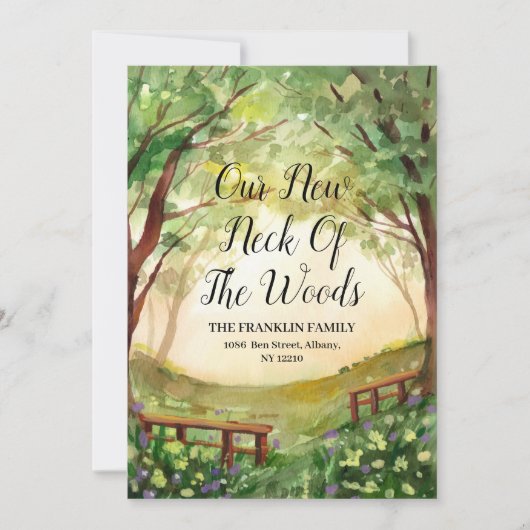 Onze nieuwe nek van de Bossen Nieuwe adresaankondi (Voorkant)