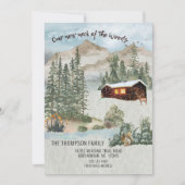 Onze nieuwe nek van de Bossen Pine Cabin Moving Kaart (Voorkant)