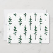 Onze nieuwe nek van de Bossen Pine Spruce Trees di Kaart (Achterkant)