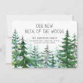 Onze nieuwe nek van de Bossen Pine Spruce Trees di Kaart (Voorkant)