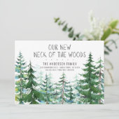 Onze nieuwe nek van de Bossen Pine Spruce Trees di Kaart (Staand voorkant)